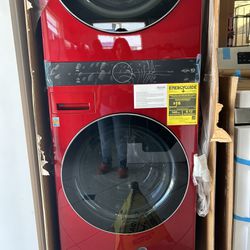 Red Tower Washer+Dryer (delivery+install Available) 