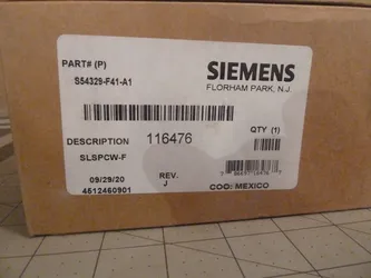 **NEW** Siemens SLSPCW-F, Part S54329-F41-A1, 116476, Fire Alarm, BRAND NEW