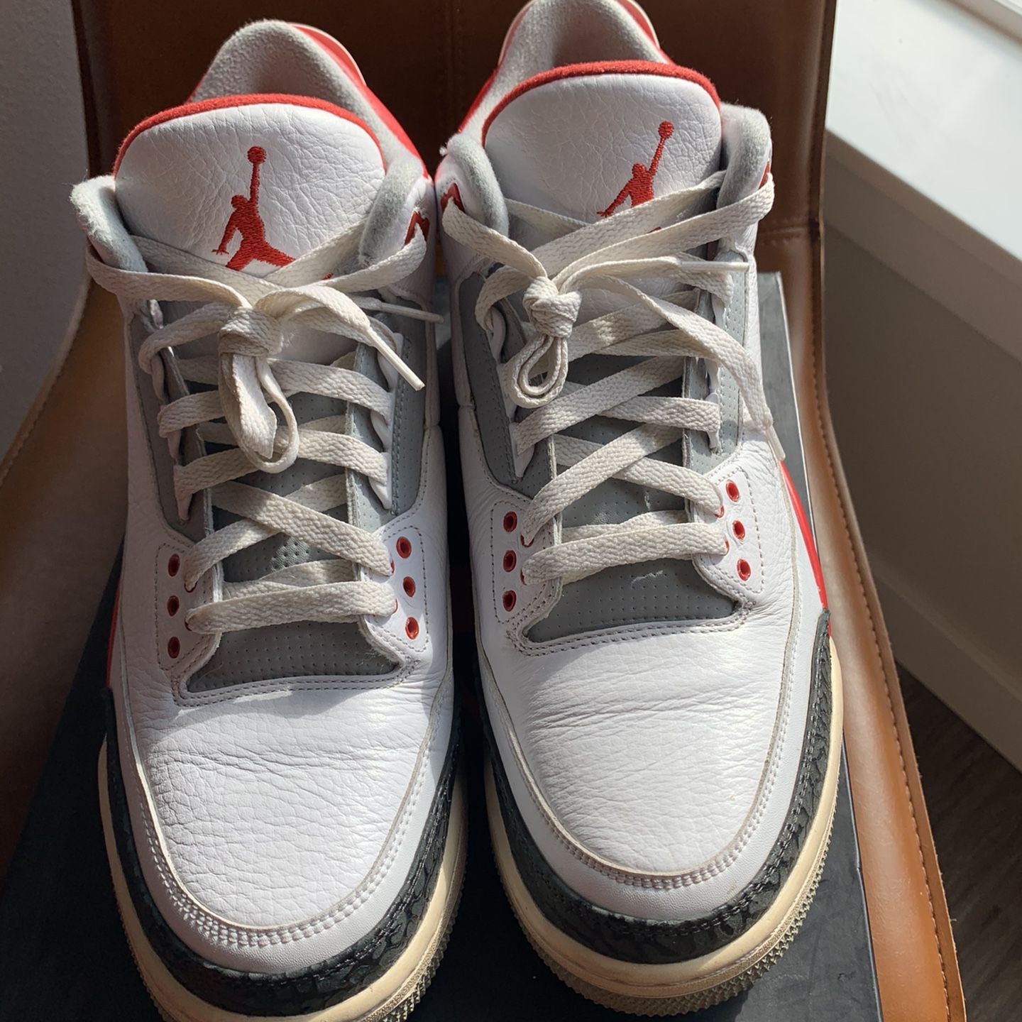 Jordan Retro 3 Fire Red Size 12