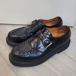 Vintage 90s GBX Allegiance Leather Buckle Creeper