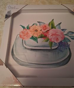 New Floral Shadow Box. Wall Picture