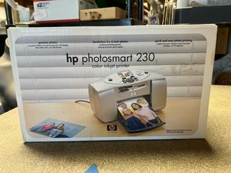HP Photosmart 230 Compact 4x6 Color Inkjet Photo Printer Q3000A Boxed