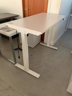 Desk electric white 24”x48”