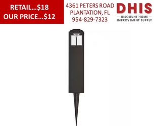 Havenridge 12 in. 150 Lumen Low Voltage Hardwired Espresso Bronze  LED Outdoor Bollard Light