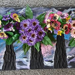 Multi  Floral Painting.
