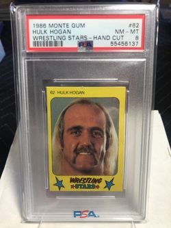HULK HOGAN PSA 8 - WWF WRESTLING CARD