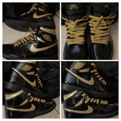 Jordan 1 Retro High OG "Black Metallic Gold"