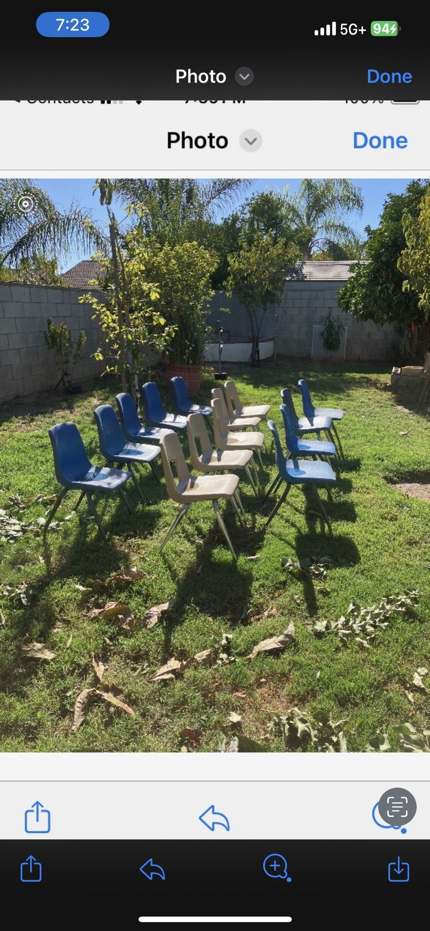 Plastic Kid Chairs. 15 Pcs Total