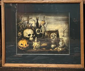 Framed Halloween Art Print