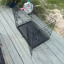 2 Door Crate For Dogs 30x20x22