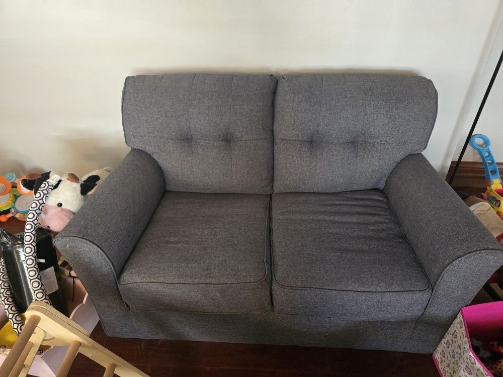 Grey Loveseat