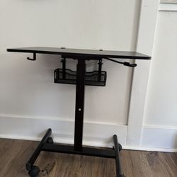 Standing Desk With Under Desk Cable Management Tray