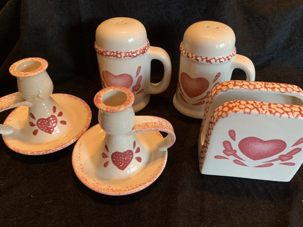 Hearts table sets