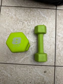 8 LB cap Dumbbells