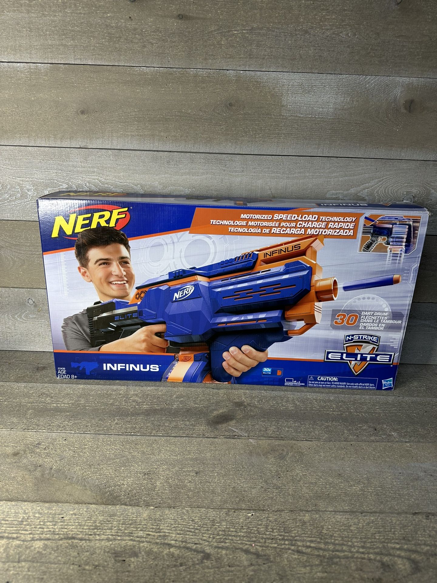 NERF N-Strike Elite Infinus Motorized Speed-Load Tech Blaster Toy NEW