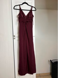 Burgundy formal dress