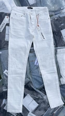 Purple brand jeans white