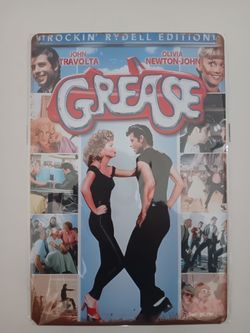 Grease The Movie Metal Poster Vintage Style Tin Sign 7.87"×11.8"