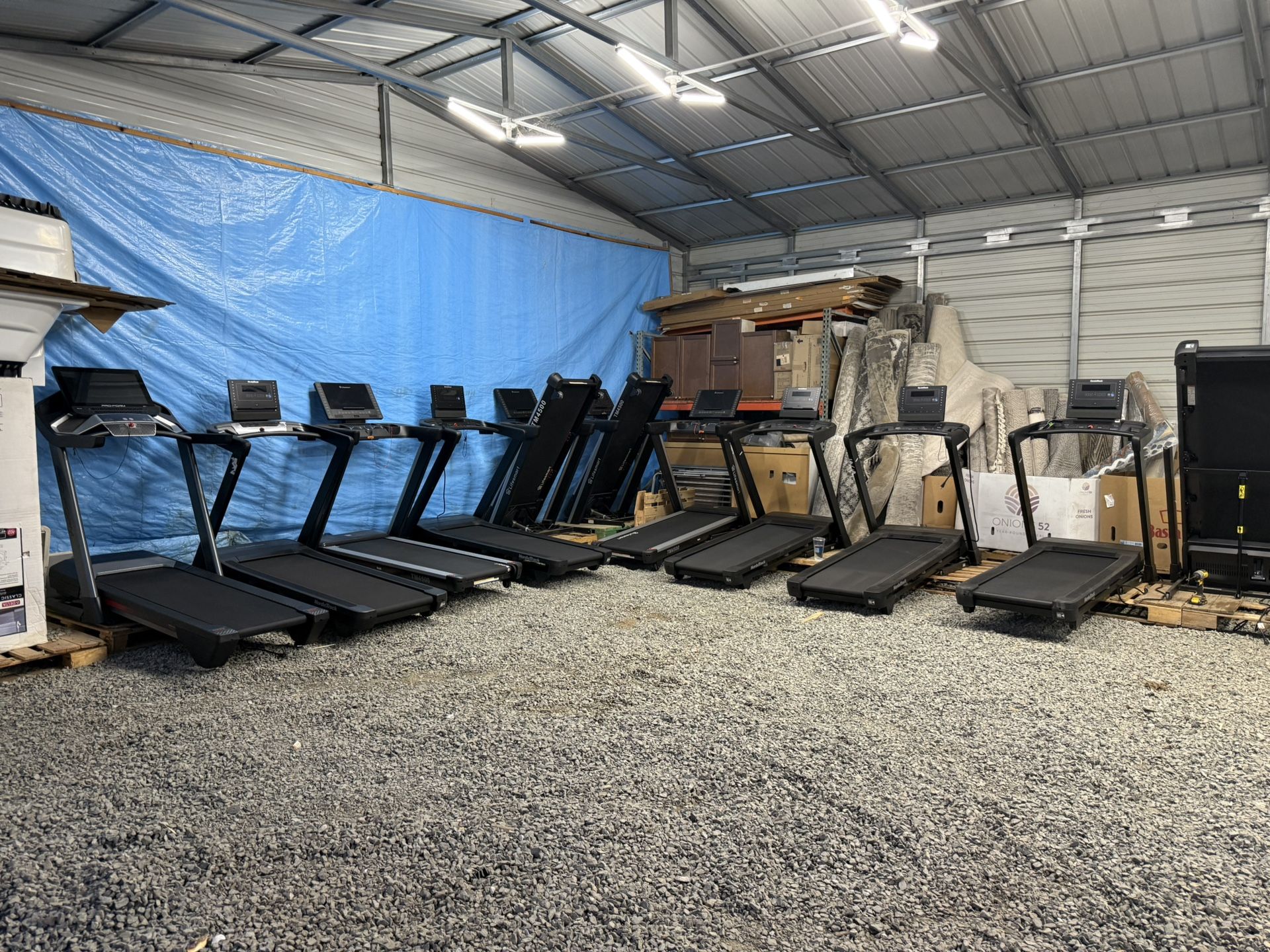 Treadmills $400 Ellipticals. $200 Bikes $100