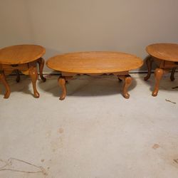 Wood Coffee And End Tables