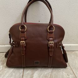 Dooney & Bourke Florentine Chestnut Domed Buckle Satchel