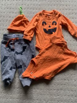 Cat & Jack Halloween Lot Onesie Pants 6 Months