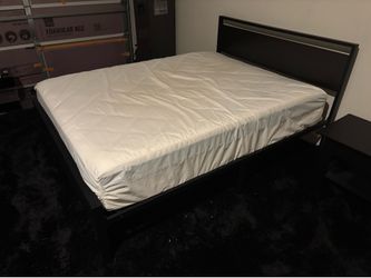 Queen Size Bed Frame and Mattress