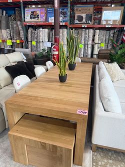 Transformer table + bench from Costco
