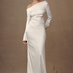 $140obo - Meshki Avery Ivory White Dress SZ L - BRAND NEW