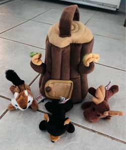 Hide-and-Seek Sensory Tree stuff Animals