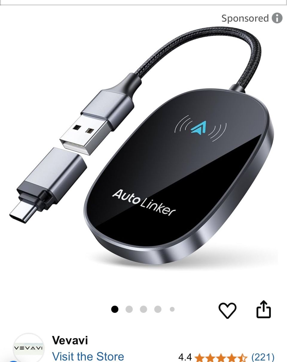 Android Auto Wireless Adapter for Cars with Built-in Wired Android Auto Easy Setup Support NFC Pair Fast Seamless Connection Stable Plug and Play Wire