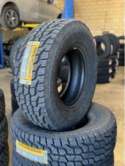 285/75/16 Groundspeed AT NEW OF TIRES INSTALLATION INCLUDED