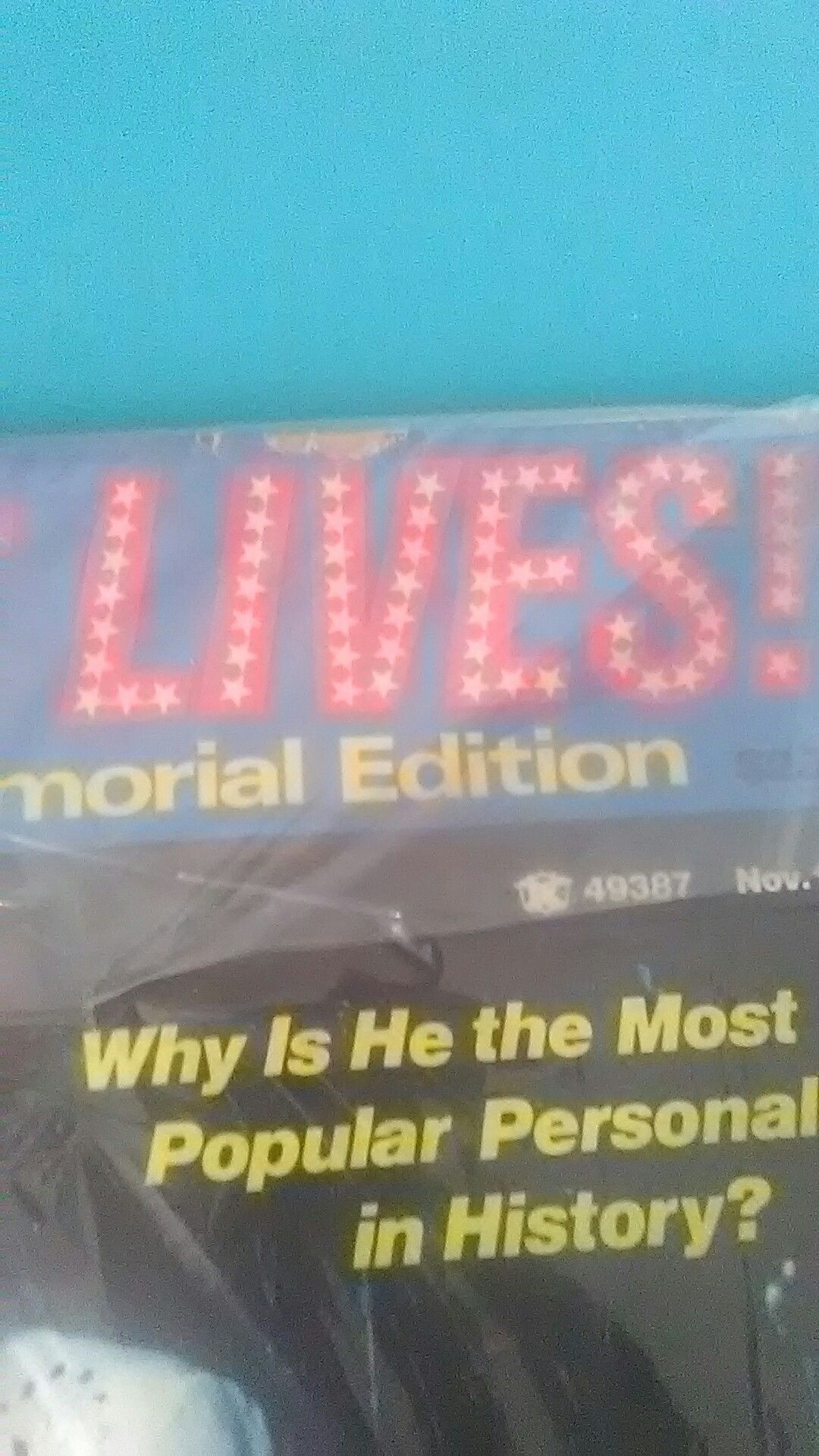 Elvis magazine with poster