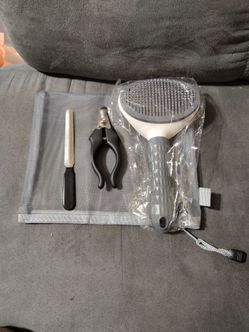 Dog brush and grooming kit
