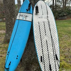 2 Coastal Edge 6’ foam surfboards