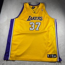 Adidas Ron Artest Los Angeles Lakers #37 Jersey Mens 60 4XL Metta World Peace#8F