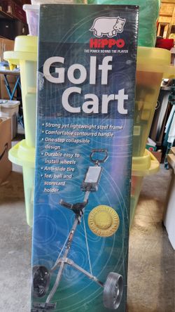 Hippo Folding Pull Push 2 Wheel Golf Cart