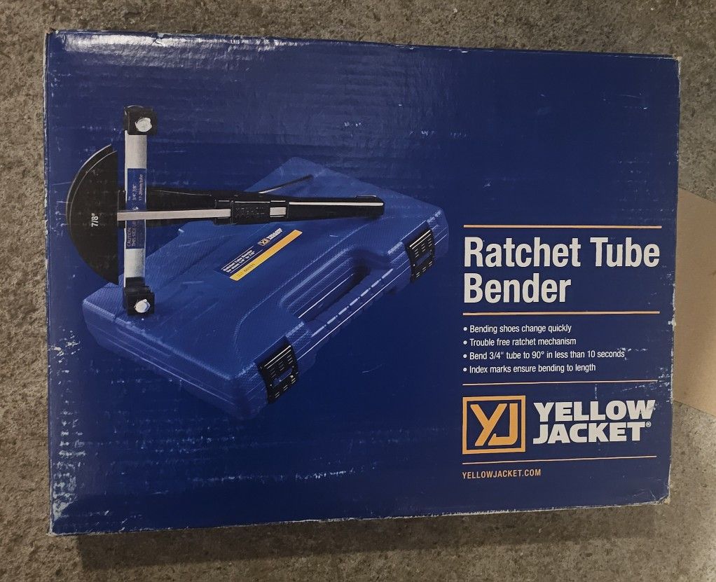 Yellow Jacket Ratchet Tube Bender HVAC 