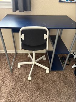Desk with little chair