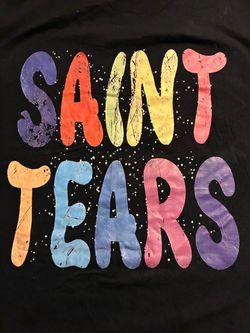 Saint Tears Black Graphic T-Shirt