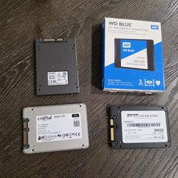 1 TB, 512 GB SSD and HDD