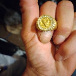 18 Karat Solid Gold Men's Ring