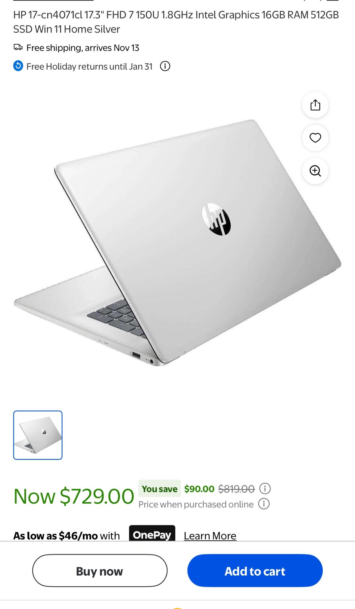 HP Laptop For Sell One NEW One USED