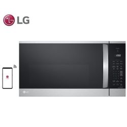 LG 1.8-cu ft 1000-Watt Smart Over-the-Range Microwave with Sensor Cooking Printproof Stainless Steel