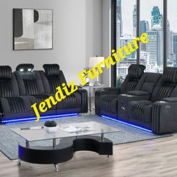 Power Reclining Livingroom Furniture Sectional Couches Sofa With Bluetooth Speakers ✨️ 