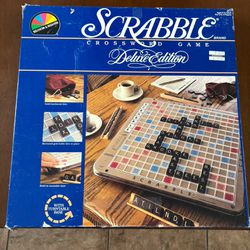 Vintage Scrabble Board Game DELUXE EDITION