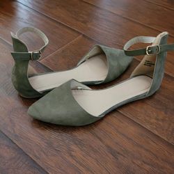 Suede sandals! Size 8