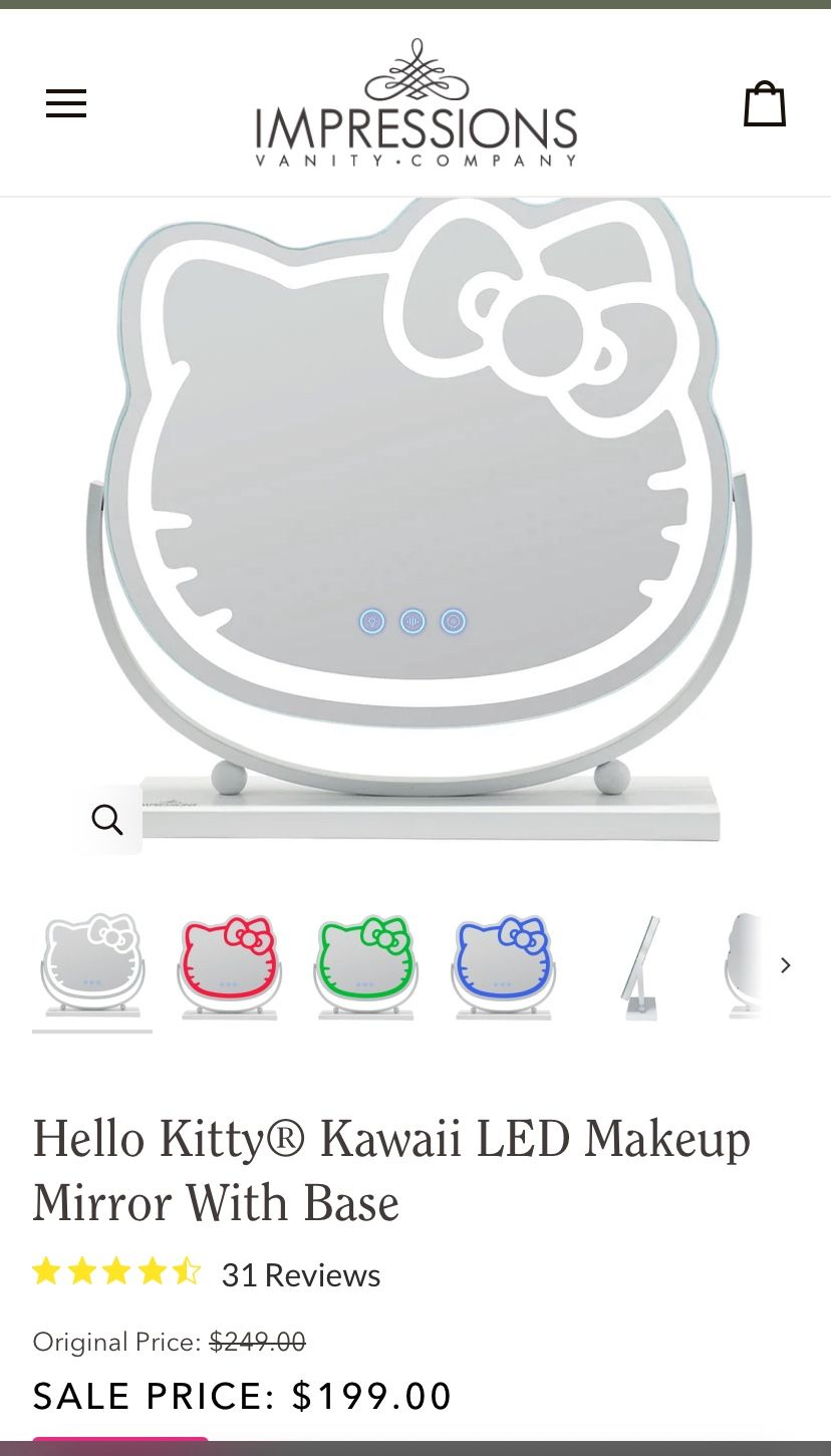 Hello Kitty LED make Up Mirror