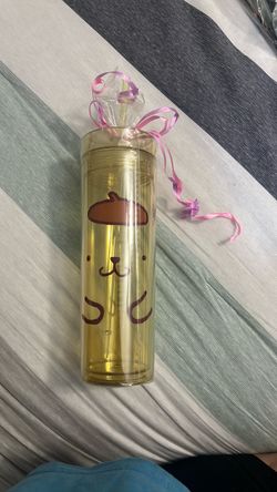 Pompompurin Plastic Tumbler with Straw