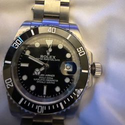 Black/silver Rolex Oyster Perpetual Date